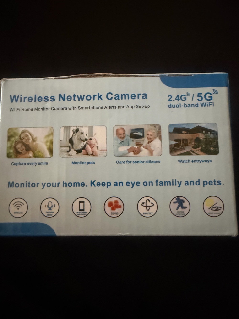 Wireless Network Camera - White Home Security Camera